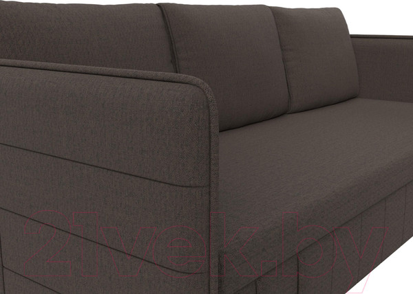Изображение товара Диван Лига Диванов Слим / 121143 (рогожка Амур коричневый)