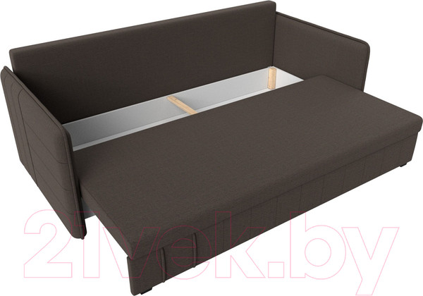 Изображение товара Диван Лига Диванов Слим / 121143 (рогожка Амур коричневый)