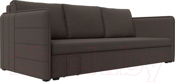 Изображение товара Диван Лига Диванов Слим / 121143 (рогожка Амур коричневый)