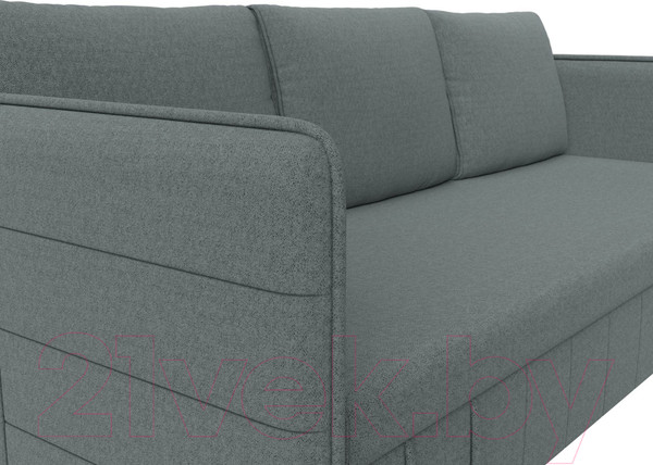 Изображение товара Диван Лига Диванов Слим / 121144 (рогожка Амур серый)