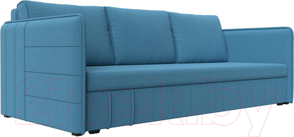Изображение товара Диван Лига Диванов Слим / 121145 (рогожка Амур голубой)