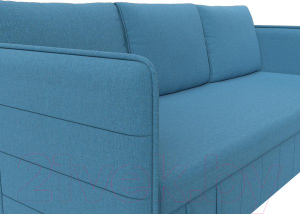 Изображение товара Диван Лига Диванов Слим / 121145 (рогожка Амур голубой)