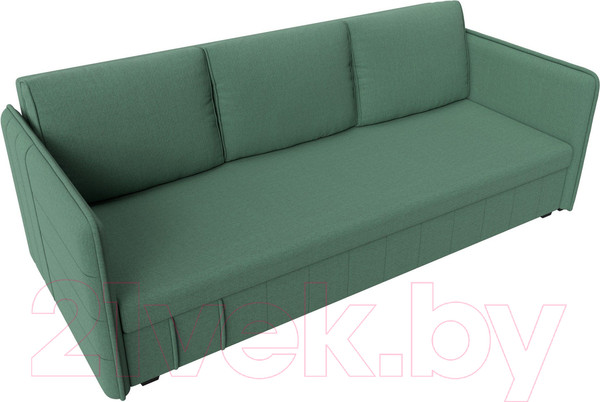 Изображение товара Диван Лига Диванов Слим / 121146 (рогожка Амур зеленый)