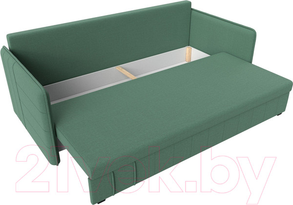 Изображение товара Диван Лига Диванов Слим / 121146 (рогожка Амур зеленый)