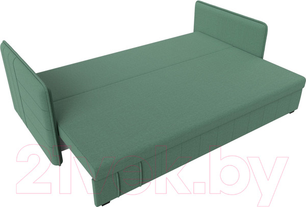 Изображение товара Диван Лига Диванов Слим / 121146 (рогожка Амур зеленый)
