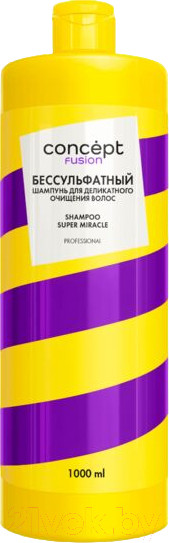 Изображение товара Шампунь для волос Concept Super Miracle Бессульфатный для деликатного очищения (1л)