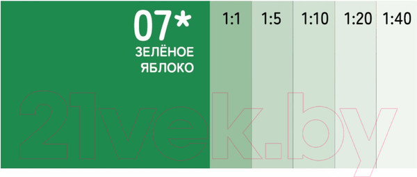 Изображение товара Колеровочная краска Solex Зеленое яблоко (250мл)