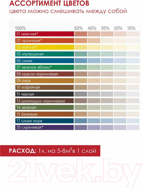 Изображение товара Колеровочная краска Solex Красная (750мл)