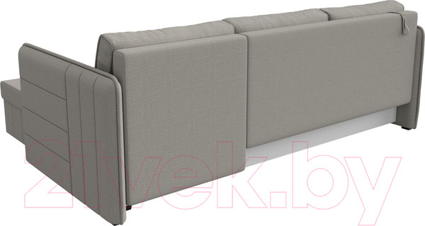 Изображение товара Диван угловой Лига Диванов Слим правый / 121147 (рогожка Амур бежевый)