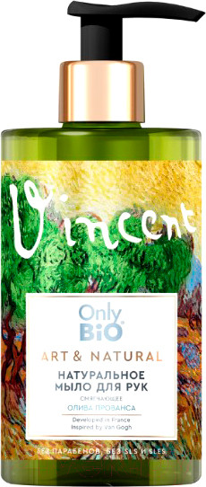 Изображение товара Мыло жидкое Only Bio Art & Naturall Смягчающее Олива Прованс и сантал (290мл)