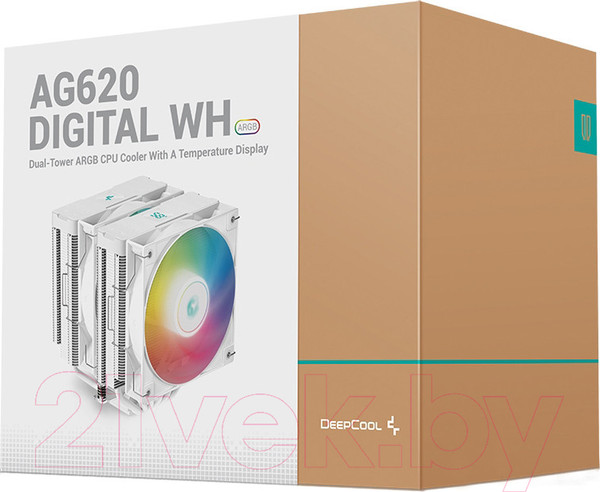 Изображение товара Кулер для процессора Deepcool AG620 Digital WH ARGB (R-AG620-WHADMN-G-2)