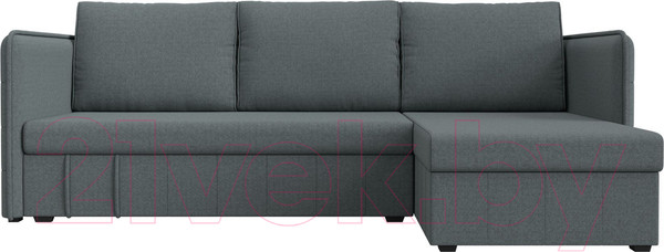 Изображение товара Диван угловой Лига Диванов Слим правый / 121149 (рогожка Амур серый)
