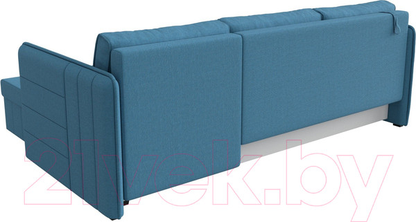 Изображение товара Диван угловой Лига Диванов Слим правый / 121150 (рогожка Амур голубой)