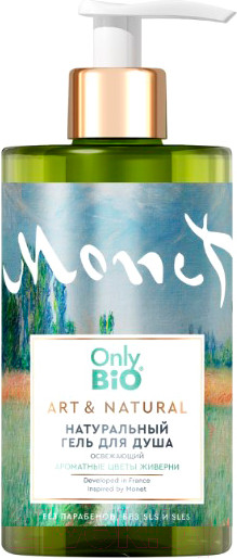 Изображение товара Гель для душа Only Bio Art & Naturall Освежающий Ароматные цветы Живерни (290мл)