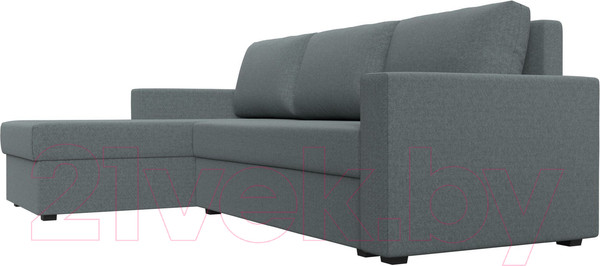 Изображение товара Диван угловой Лига Диванов Траумберг Лайт левый / 121139L (рогожка Амур серый)