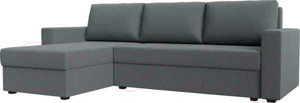 Изображение товара Диван угловой Лига Диванов Траумберг Лайт левый / 121139L (рогожка Амур серый)