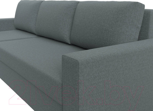 Изображение товара Диван угловой Лига Диванов Траумберг Лайт левый / 121139L (рогожка Амур серый)