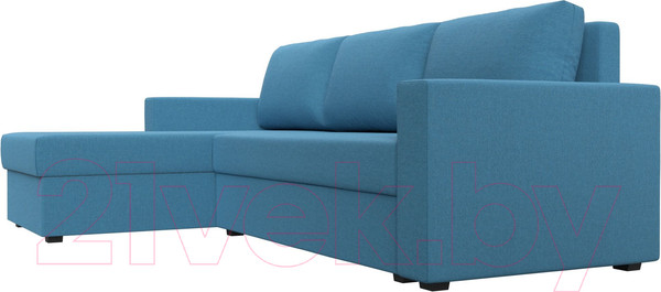Изображение товара Диван угловой Лига Диванов Траумберг Лайт левый / 121140L (рогожка Амур голубой)