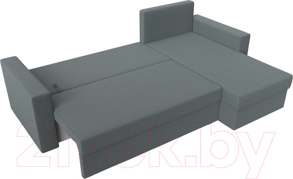 Изображение товара Диван угловой Лига Диванов Траумберг Лайт правый / 121139 (рогожка Амур серый)