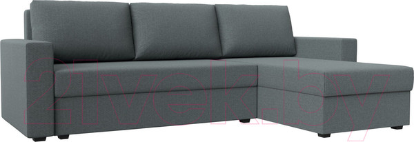 Изображение товара Диван угловой Лига Диванов Траумберг Лайт правый / 121139 (рогожка Амур серый)