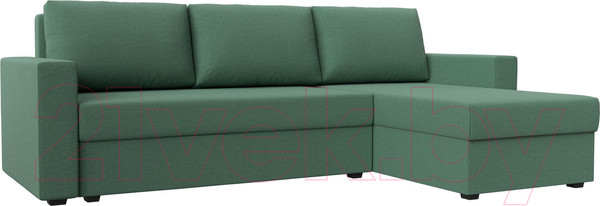 Изображение товара Диван угловой Лига Диванов Траумберг Лайт правый / 121141 (рогожка Амур зеленый)