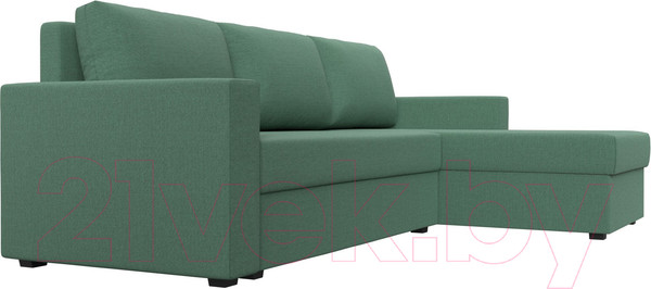 Изображение товара Диван угловой Лига Диванов Траумберг Лайт правый / 121141 (рогожка Амур зеленый)