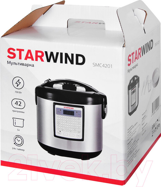 Изображение товара Мультиварка StarWind SMC4201 (серебристый/черный)