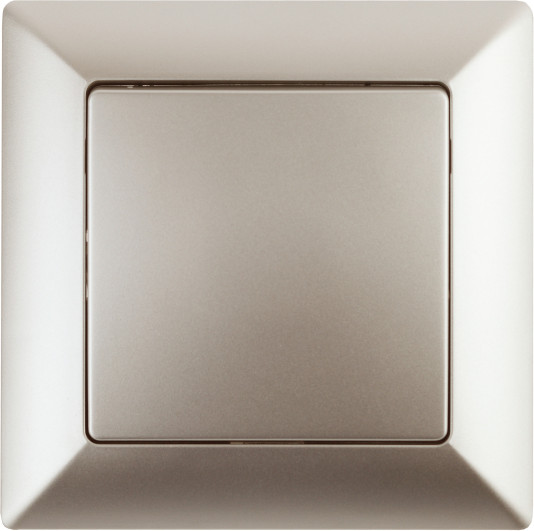 Изображение товара Выключатель INTRO Solo 4-108-04 / Б0053620 (шампань)