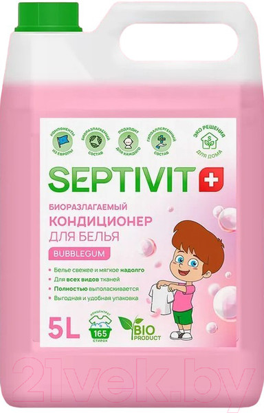 Изображение товара Кондиционер для белья Septivit Bubble Gum (5л)