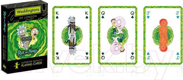 Изображение товара Игральные карты Winning Moves Рик и Морти 2022 / WM02910-EN1-12