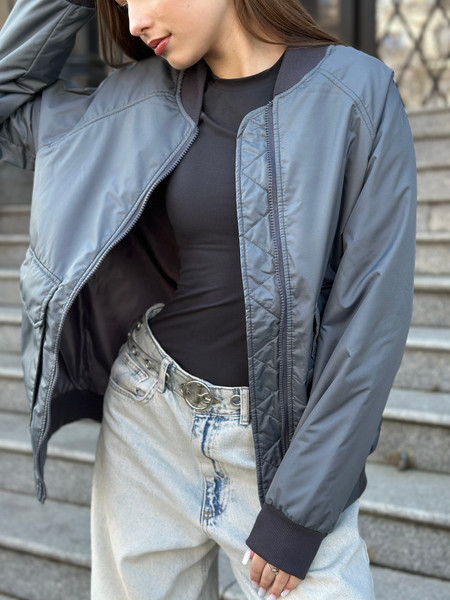 Изображение товара Куртка MT.Style №29 Bomber (M, графит)