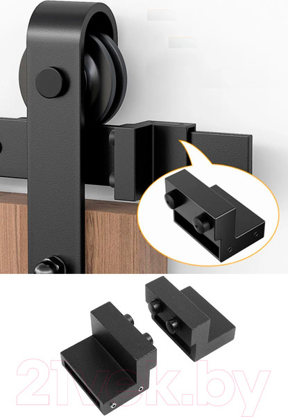 Изображение товара Комплект фурнитуры для раздвижных дверей Юнива Стрела BDHB02P