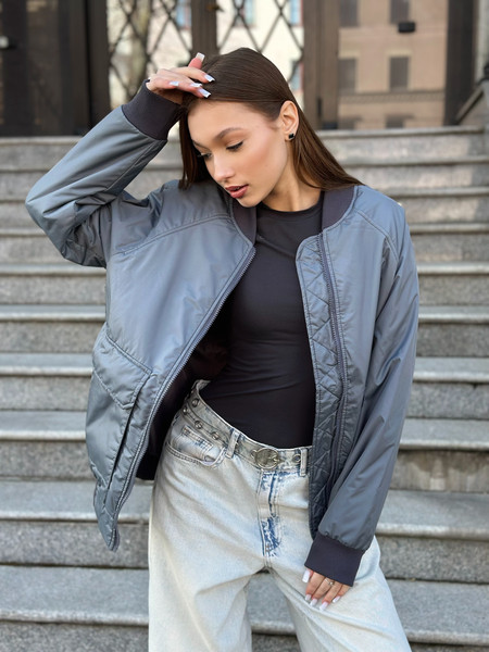 Изображение товара Куртка MT.Style №29 Bomber (L, графит)