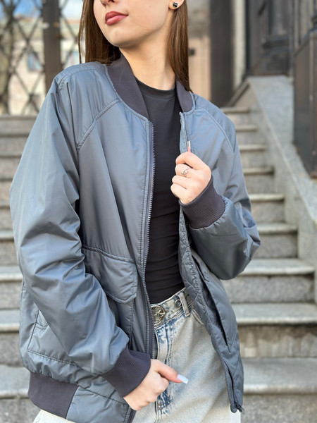 Изображение товара Куртка MT.Style №29 Bomber (L, графит)