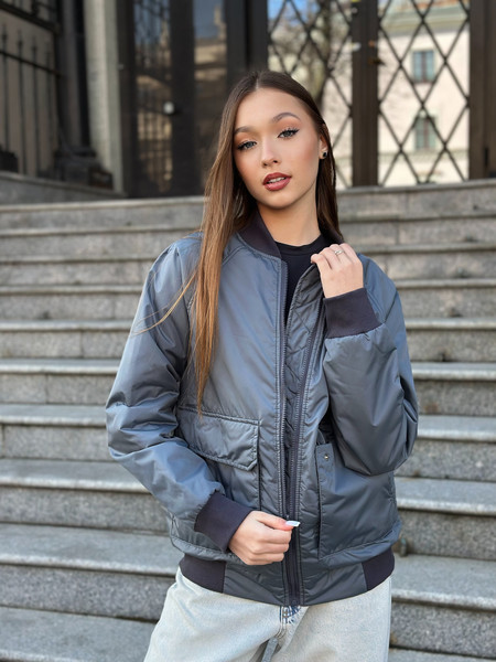 Изображение товара Куртка MT.Style №29 Bomber (L, графит)