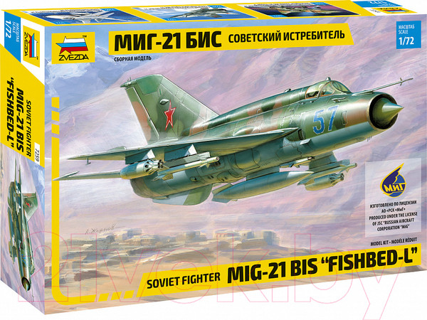 Изображение товара Сборная модель Звезда Советский истребитель МиГ-21БИС / 7259
