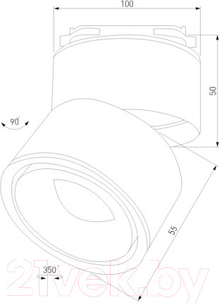 Изображение товара Трековый светильник Elektrostandard Klips 15W 4200K LTB21 (черный)