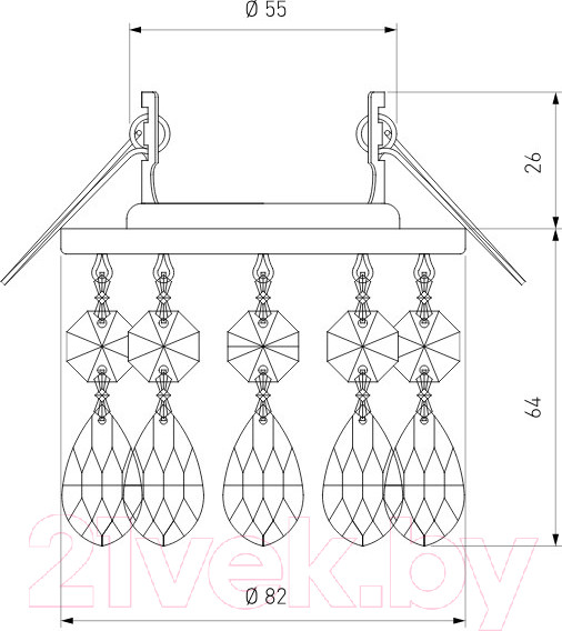 Изображение товара Точечный светильник Elektrostandard 2055 MR16 CH/CL