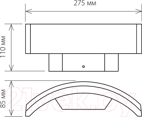 Изображение товара Бра уличное Elektrostandard 1671 Techno LED Asteria D (черный)