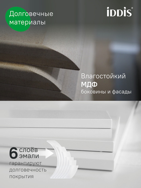 Изображение товара Тумба под умывальник IDDIS EDI80W0i95