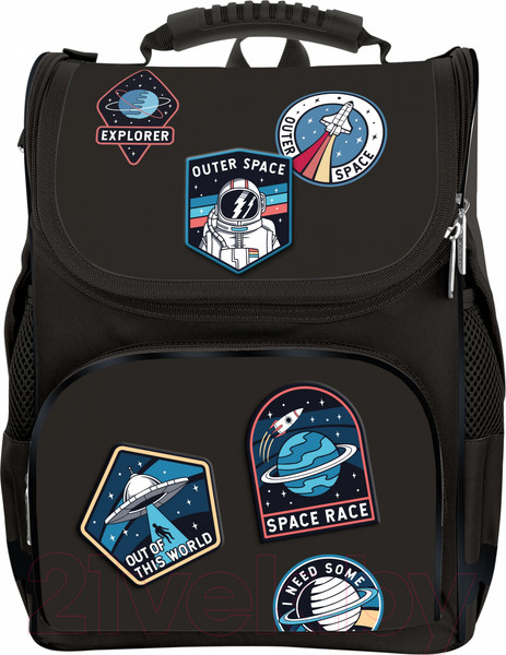 Изображение товара Школьный рюкзак Schoolformat Basic Открытый космос / РЮКЖК-ОК (черный)