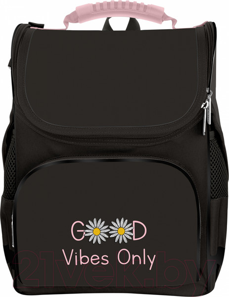 Изображение товара Школьный рюкзак Schoolformat Basic Привет, ромашки / РЮКЖК-ПР (черный)