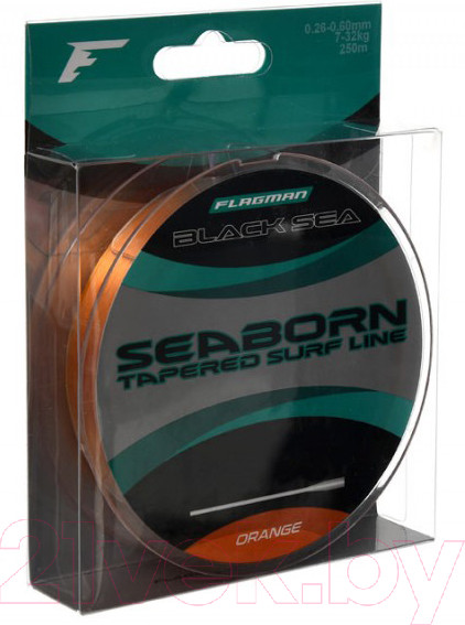 Изображение товара Леска флюорокарбоновая Flagman Fishing Black Sea Seaborn Surf Line 250м 0.22-0.57мм 6-30кг / FBSSL22