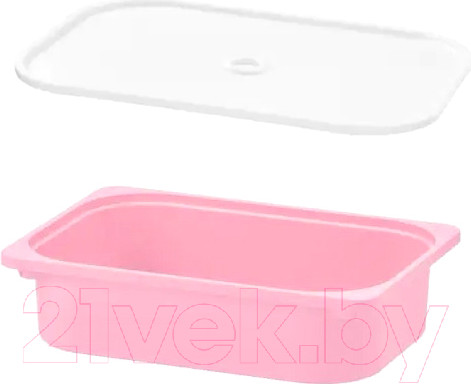 Изображение товара Контейнер для хранения Swed house Forvaring Slada Gul 64.01.3244 (розовый/белый)