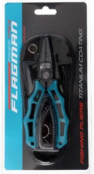 Изображение товара Плоскогубцы рыболовные Flagman Fishing Precision Forging Fishing Pliers Titanium Coated 6" / FPFFP