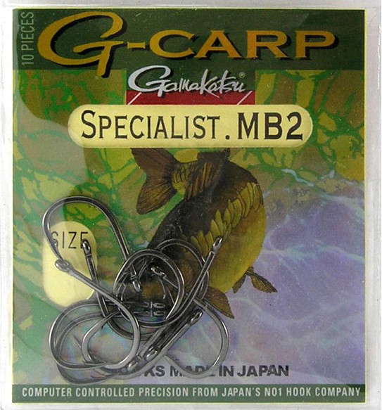Изображение товара Набор крючков рыболовных Gamakatsu G-Carp Specialist MB2 №1 / 146863-001 (10шт)