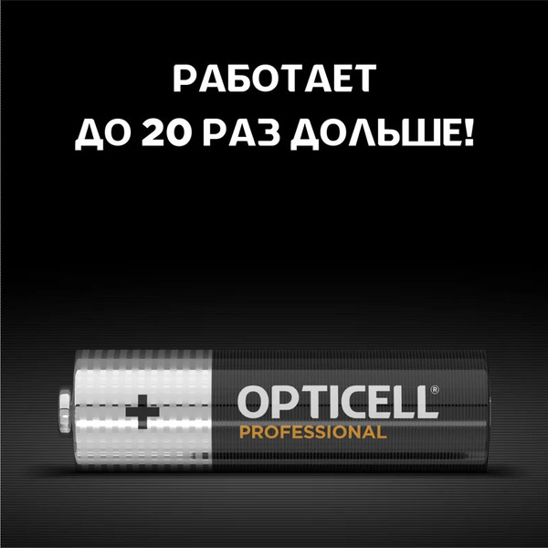 Изображение товара Комплект батареек Opticell Professional AA 5052003 (6шт)