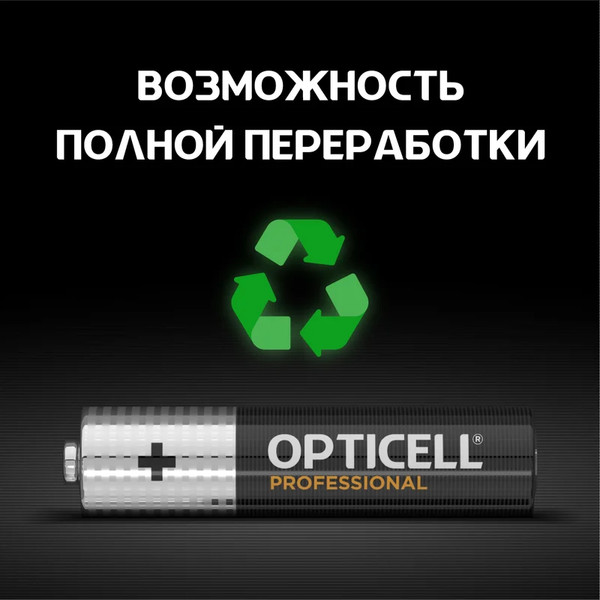 Изображение товара Комплект батареек Opticell Professional AAA 5052002 (4шт)
