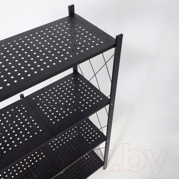 Изображение товара Стеллаж AksHome Infinity 70x34x123 (черный)