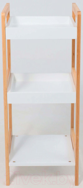 Изображение товара Этажерка AksHome Magnolia 3 (бамбук/белый)